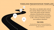 Attractive Timeline Presentation Template Path Model