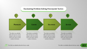 Problem Solving PowerPoint Template With Four Node