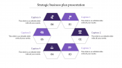 Stunning Strategic Business Plan Template In Purple Color