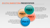 Digital Marketing Presentation PPT With Water Ball Model