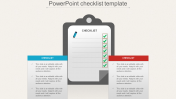 Simple Checklist Design PowerPoint Template