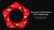Business Plan PPT Template With Black Background