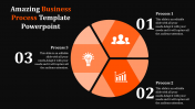 Business Process Template Powerpoint With Dark background	