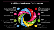 Editable Business Plan PowerPoint Template - Eight Nodes