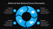 Business Process Powerpoint with Dark background	