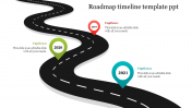 Stunning Roadmap Timeline PowerPoint and Google Slides