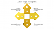 Premium Arrow Design PowerPoint Presentation Slide