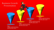 business growth presentation PPT-cone designs	