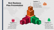Best Business Plan Presentation with Cubes Design