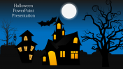 Haunted Dark Theme Halloween Sliders PowerPoint Template
