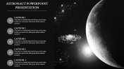 Enthralling Astronaut PowerPoint Template Themes Design