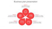Best Business Plan PowerPoint Example In Red Color
