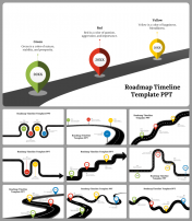 Attractive Roadmap Timeline PPT And Google Slides Templates