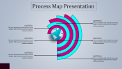Multicolor Process Map PowerPoint Presentation Diagram