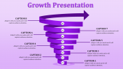 Spiral Design Growth PPT Template	