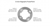 Incredible Circle Infographic PowerPoint In Grey Color