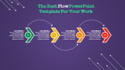 Get Flow PowerPoint Template With Dark Background
