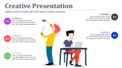 Human imaged creative powerpoint presentation