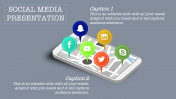  social media powerpoint template with apps
