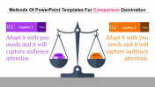 Multicolor PowerPoint Templates For Comparison