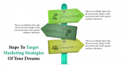 Target Marketing Strategies Template-Zigzag Direction