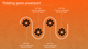 Affordable Rotating Gears In PowerPoint Presentation