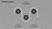 Best Rotating Gears In PowerPoint Gray Background