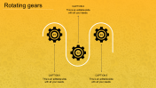 Innovative Rotating Gears In PowerPoint for Presentation