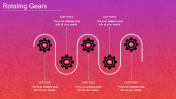 Creative Rotating Gears In PowerPoint-Gradient Background