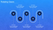 Attractive Rotating Gears In PowerPoint-Blue Color
