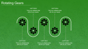 Customized Rotating Gears In PowerPoint Presentation