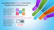  finance powerpoint template -  five arrows