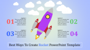rocket powerpoint template - stages of growth