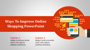 Simple Online Shopping PowerPoint Presentation Design