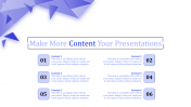 Amazing Content Slide Template Presentation Designs