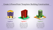 PowerPoint Templates Building Construction-Three Node