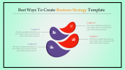 Editable Business Strategy Template Slide Design-4 Node