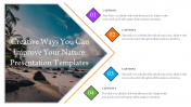 Best Nature Presentation Templates Slide Designs-4 Node