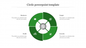 Enchanting Circle PowerPoint template presentation