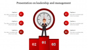 Download Presentation on Leadership and Management