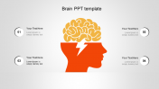 Creative Brain PPT Template PowerPoint Presentation