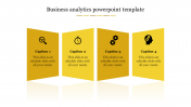 Simple Business Analytics PowerPoint Template-Four Node