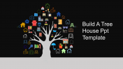 A One Noded House PPT Template For Presentation Slide