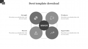 Use the Best SWOT Template Download PPT Slide Themes