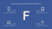 Awesome Report PPT and Google Slides Template For Social Media