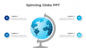 Editable Spinning Globe PPT And Google Slides Template