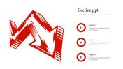 Our Predesigned Decline PPT With Arrow Design