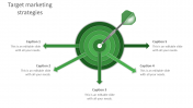 Glorious green color Target marketing strategies slides
