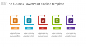 Get Here PowerPoint Timeline Template Presentation