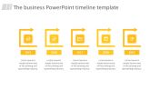 Excellent PowerPoint Timeline Template Presentation Slides